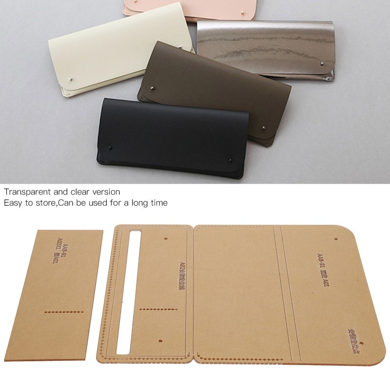 Acrylic Wallet Pattern Stencil Wallet Template Drawings Kit Acrylic Making
