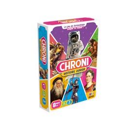 Blackrock Games CHRONI – Geschichte Junior – Kartenspiel – Gesellschaftsspiel ab 8 Jahren – 1 bis 6 Personen – Lernen mit Spaß – Geschichte – Chronologie – on The go Edition
