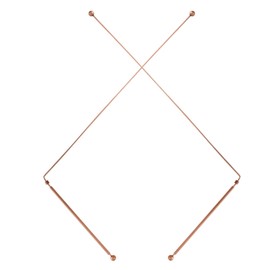 2-Piece Copper Dowsing Rods, Dowsing Rod Made of 99.9% Copper, Professional Dowsing Rods with Two Round Balls, Copper Dowsing Rod for Water Detection, Treasure Ghost Hunting