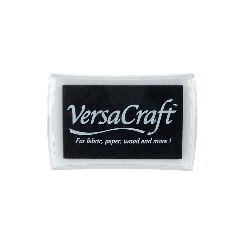 Tsukineko VersaCraft Small Craft Ink Stamp Pad Real Black