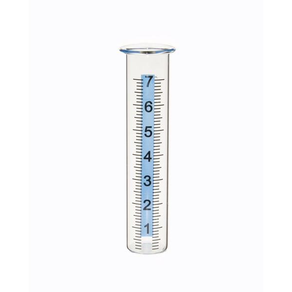 Mateda Mateda 7" Capacity Rain Gauge Glass Replacement Tube with