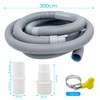Rseuphiee 3 Metre Washing Machine Hose, Drain Hose Extension, Universal