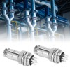 2PCS 12 Pin Aviation Connectors Zinc Alloy Electrical Plug and