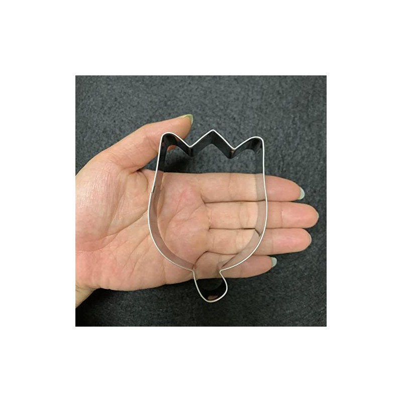 Tulip Cookie Cutter Set-3.5 Inch-Flower Biscui Cookie Cutters Fondant Molds
