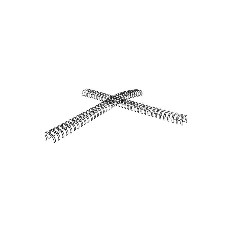 GBC Arillo Metálico Twin Loop 3:1-9/16" para Engargolar, Color Negro,