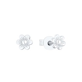Prinzessin Lillifee 2035996 Stud Earrings 925 Sterling Silver Girls Children's Earrings 0.5 cm Silver Flower Comes in Jewellery Gift Box, Sterling Silver, None No Gemstone