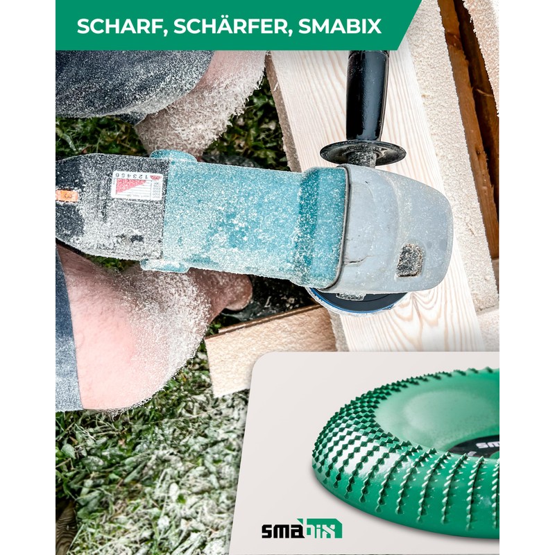 SMABIX® Wood Grinding Disc 125 mm [Especially Sharp], Milling Disc