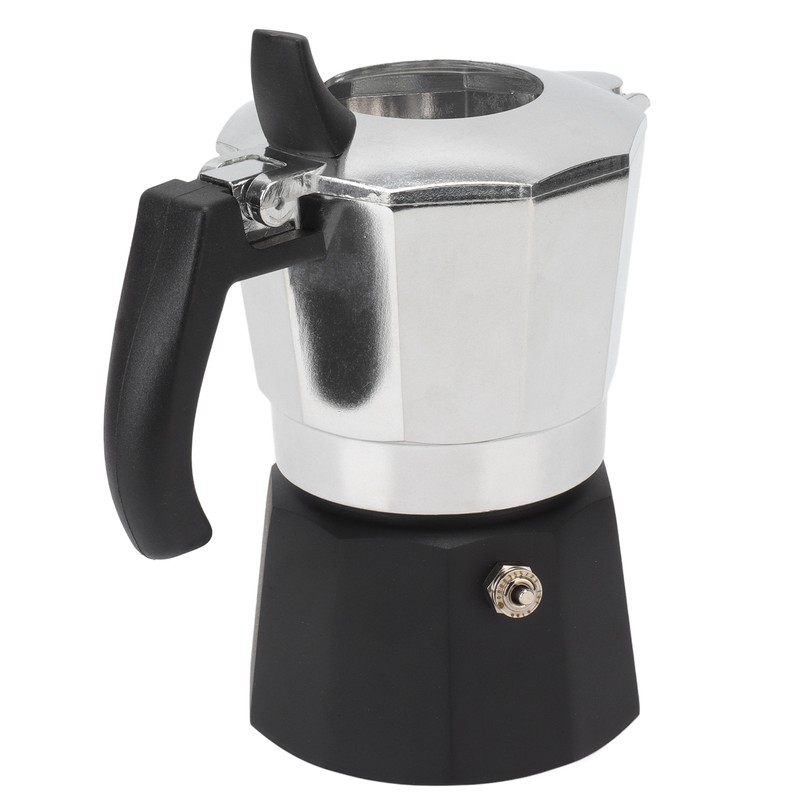 100ml Moka Pot Double Valve High Pressure Black Lower Pot