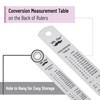 Mr. Pen Steel Rulers, 6 inch and 12 inch Metal