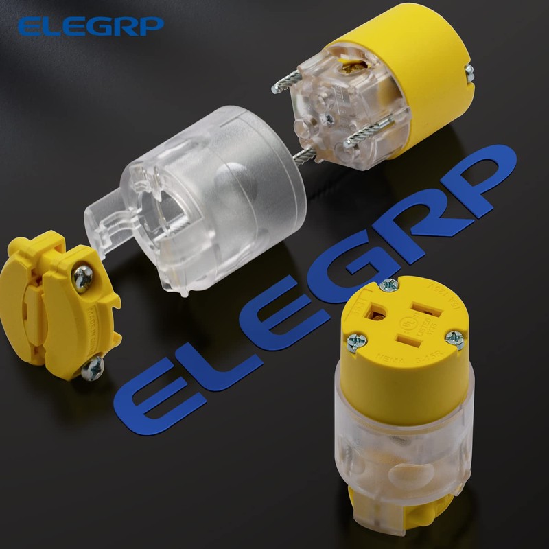 ELEGRP Lighted 15 Amp 125 Volt NEMA 5-15R 2 Pole