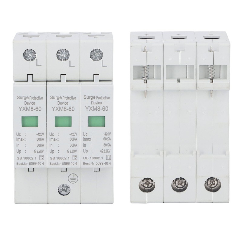 3P Surge Protective Device Flame Retardant PC Material Voltage Protection