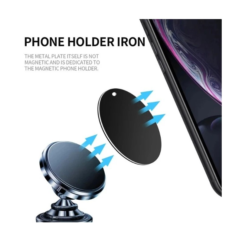 Universal Metal Plates Adhesive Sticker Replace For Magnetic Car Mount