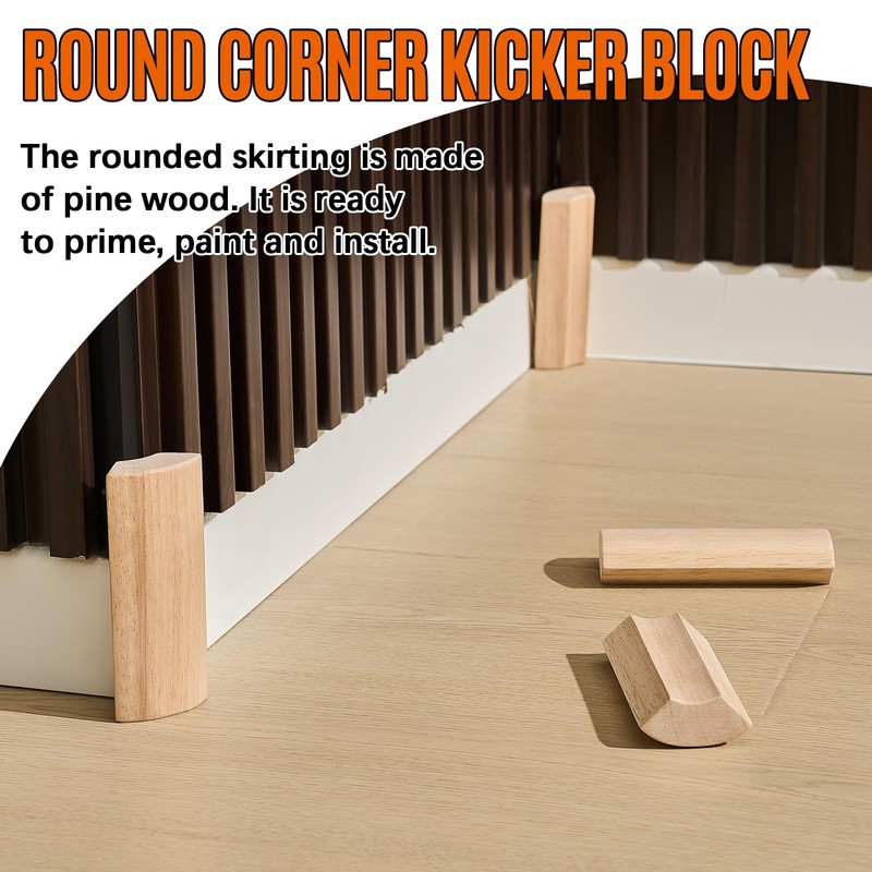 ReliThick 4 Pcs 5.5 x 3/4 Rounded Outside Bullnose Corner