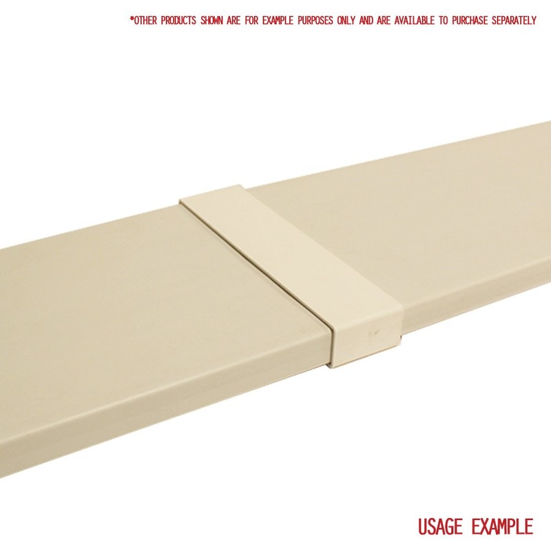 Kair Rectangular Straight Connector 234mm x 29mm Flat Pipe Joint