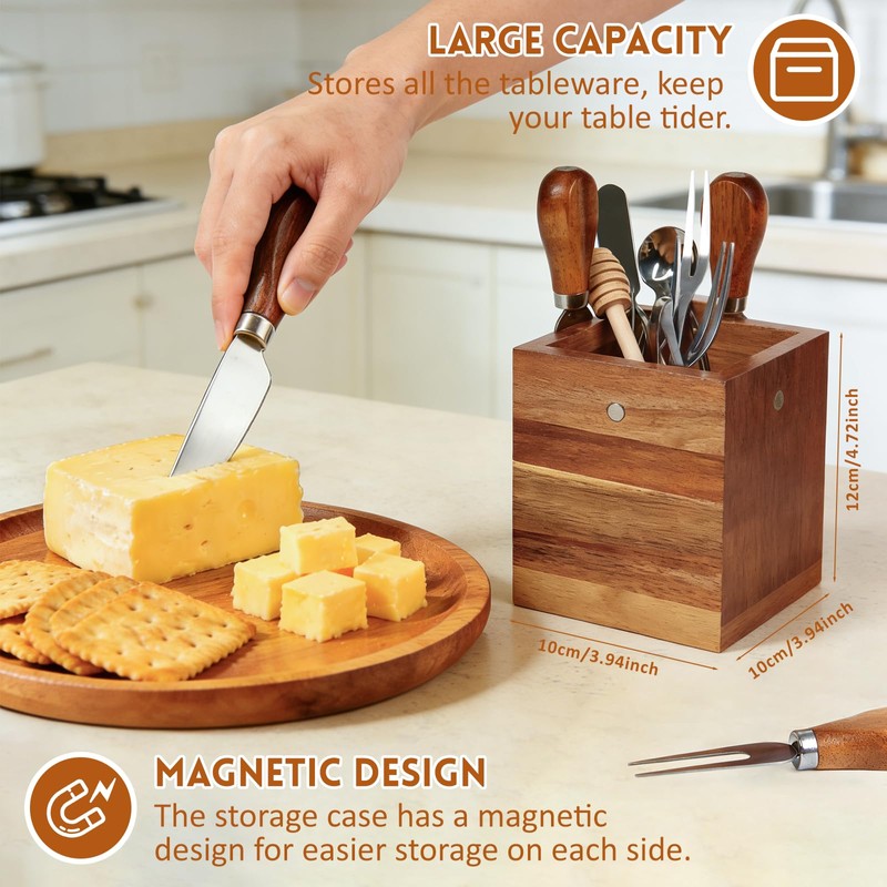 44 Pcs Charcuterie Boards Accessories Utensils Set with Magnetic Holder