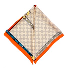 CODCOS 27.5 Inch Silk Feeling Scarf for Women Square Satin Head Scarf Hair Wrap Bandana