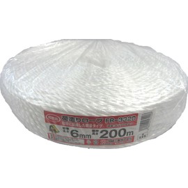 Shin-Etsu Industry FR-3320 Packing Rope, White, 0.2 inches (6 mm) x 668.4 ft (200 m)