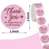 600 Pcs Thank You Stickers for Small Business, 1.5 Inches