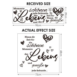 TVSVKWE 1 Set Of Inspirational Quotes Wall Stickers, Simple And Versatile Wall Stickers, Home Accessories, Wall Decorations, And Removable Wall Stickers.