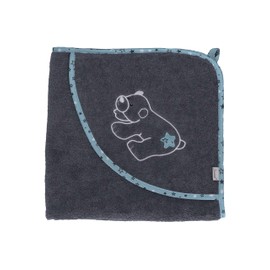 Sterntaler Baby Unisex Bath Towel Baby GOTS Hooded Bath Towel Polar Bear Elia 100 x 100 cm - Bath Towel Baby Towel - Brown