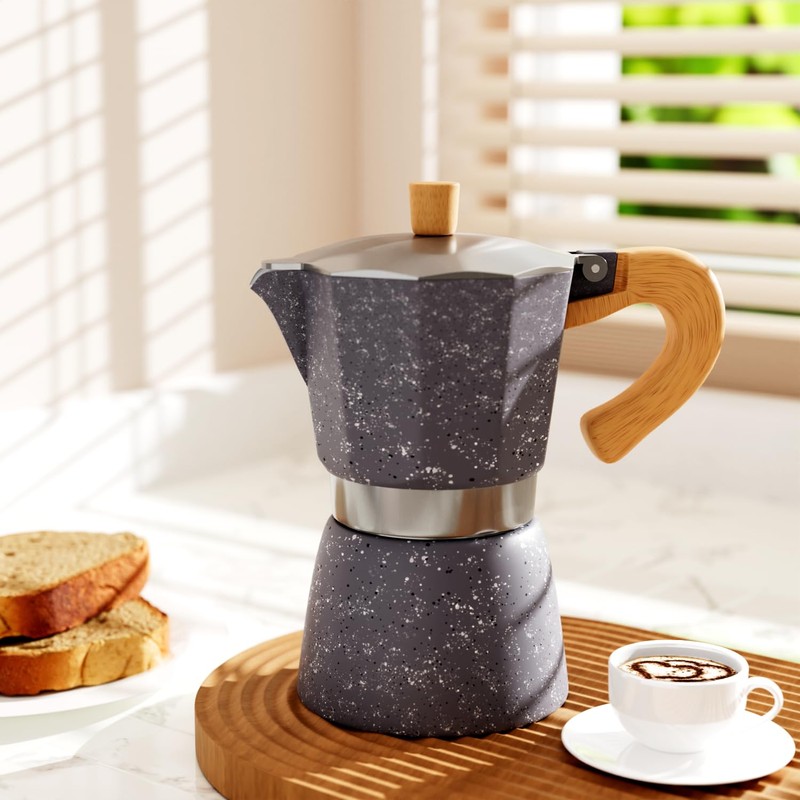ShanSon Moka Pot Stovetop Espresso Maker 3 Cup 5 oz