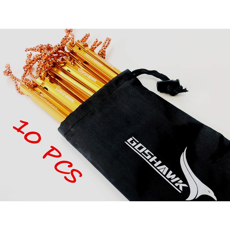 Goshawk 8Pcs 18cm 7075-T6 Aluminum Alloy Outdoor Camping Trip Tent