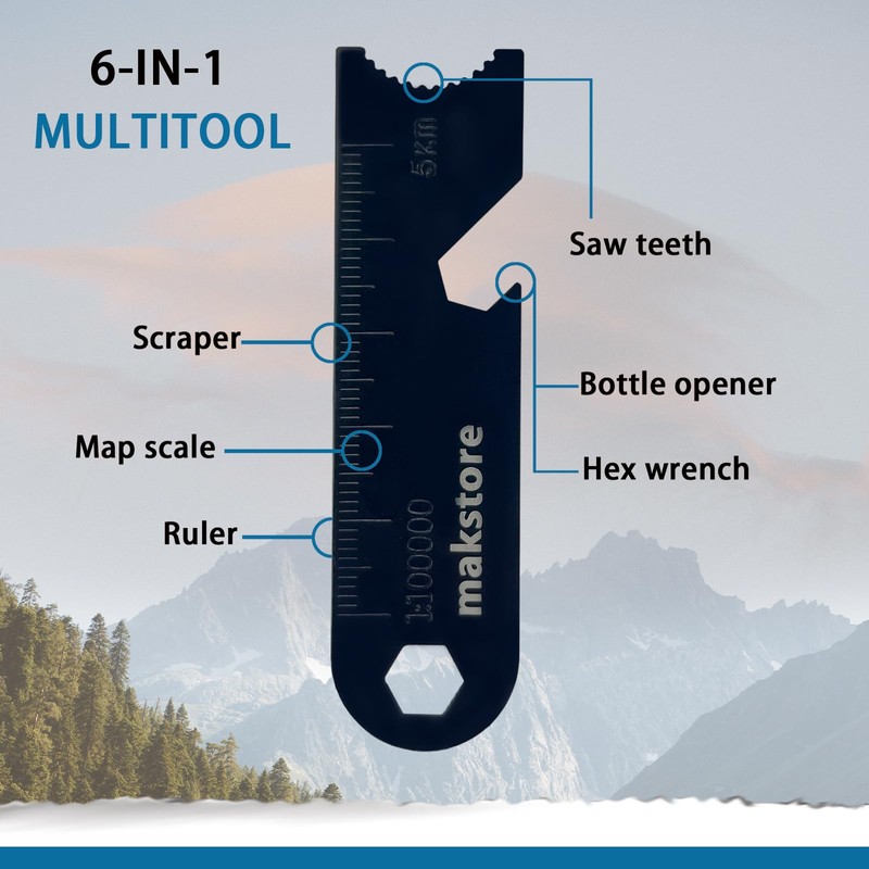 makstore Ferro Rod with Wood Handle | Fire Flint and