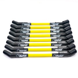 Michigan Motorsports LS Truck Spark Plug Wire Set - 10mm Performance Wires for Truck/SUV 4.8L 5.3L 6.0L 6.2L Silverado Sierra Tahoe Yukon Escalade (Yellow)