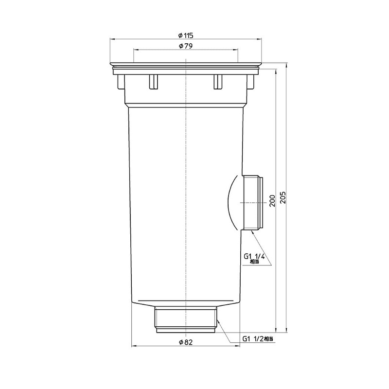 SANEI 40 H6510 Sink Drain Valve for Double Layer Sinks