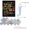MjhRcll Books Paint by Numbers for Adults,Bookshelf Plant Paint by