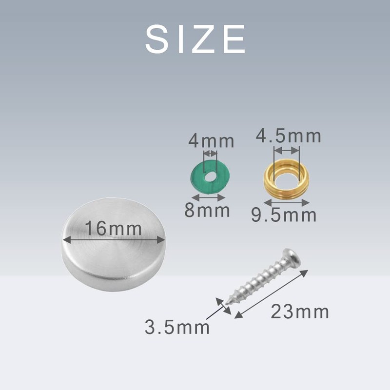 TKY Cosmetic Screws, Decorative Screws, Plate, Cover, Cap, Fixing, Decorative,