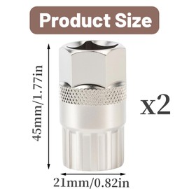PSFXBM 2 PCS Cassette Removal Tool, Freewheel Removals Tools, Bicycle Flywheel Remover, For Smooth Gear Shifting & Efficient Repairs, Durable Carbon Steel Construction for Mountain Bike Repairs