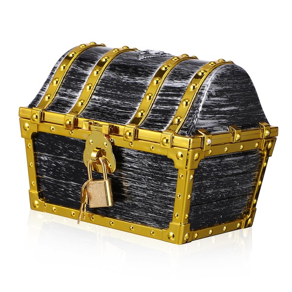 Operitacx 3pcs Pirate Treasure Chest Box with Decorative Storage for