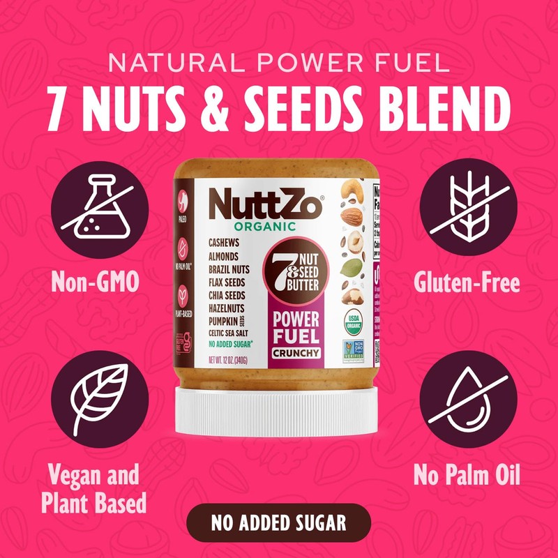 NuttZo Organic 7 Nut & Seed Butter - Power Fuel