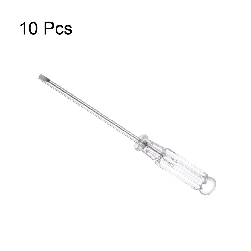 sourcing map Mini Slotted Screwdriver, 3.0mm Flat Head 115mm Length
