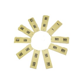Ameisenkeks® Double Numbers Yellow Numbers 1-1000 - 10 Blocks