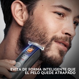 KIONTS Recortadora de Cabello para Hombre,Kit de Maquina para Cortar Cabello,Trimmer con 5 Ajuste de Longitud y Peines,Cortadora de Barba,Rasuradoras para Cara,Nariz y Cuerpo,Recargable por USB