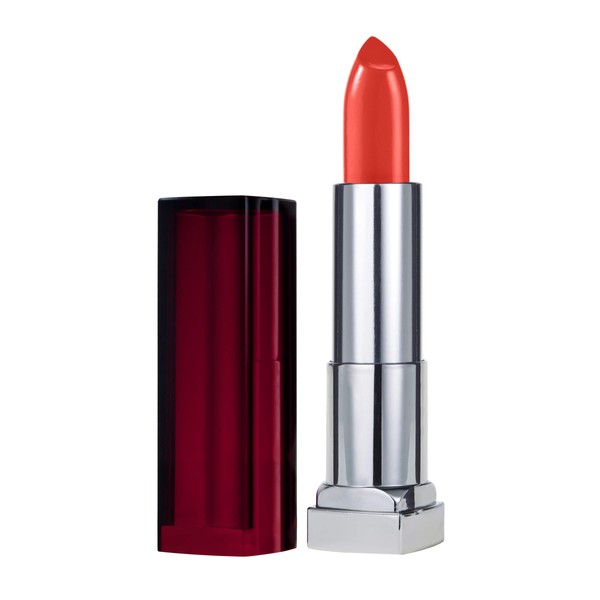 Maybelline New York Color Sensational Coral Lipstick, Satin Lipstick, Coral Crush, 0.15 oz, Pack of 1