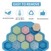 Zilphoba 2pcs Honeycomb Silicone Mold, Non-Stick 19 Cavities Bee Silicone