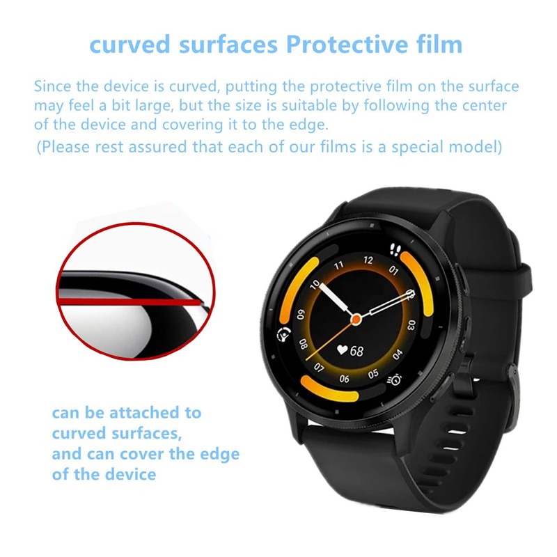 Aemus Compatible for Garmin Venu 3 Screen Protector (4 Pack)