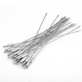 Stainless Steel Wire Keychain Cable Rope Key Ring with Screw Lock Cable Key Ring Hanging Luggage Tag Torch