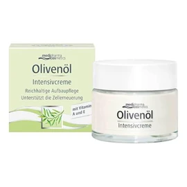 Medipharma Cosmetics Olivenol Intensive Cream, Anti-Wrinkle Face Cream with Pure Retinol, 50 ml, Moisturising, Firming, Anti-Ageing and Regenerating for Dry Skin with Olive Oil and