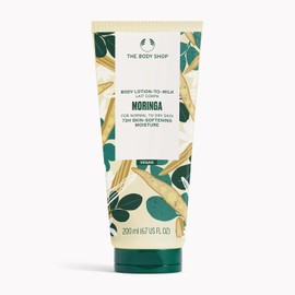 The Body Shop Moringa Body Lotion Skin Softening Moisture for Normal to Dry Skin Vegan 180ml