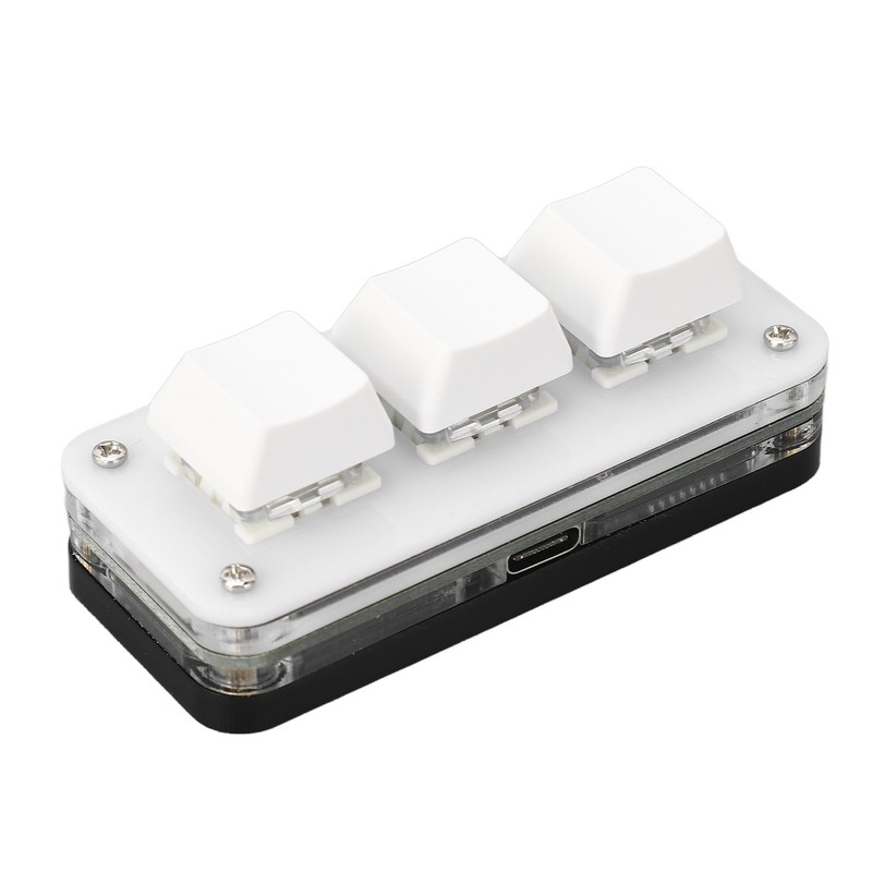 3 Key Mini Keypad USB Mechanical Gaming Programmable Macro Keyboard