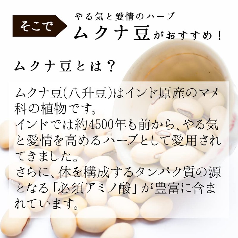 【リプサ公式】 ムクナ粒 約3か月分×2袋 T-706-2 サプリメント