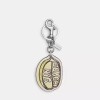 Coach NWT COACH CAO55 Lemon Bag Charm Key Fob Ring
