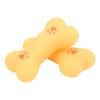 20pcs Rubber Dog Squeaky Bone Toy Teeth Cleaning Dog Bone