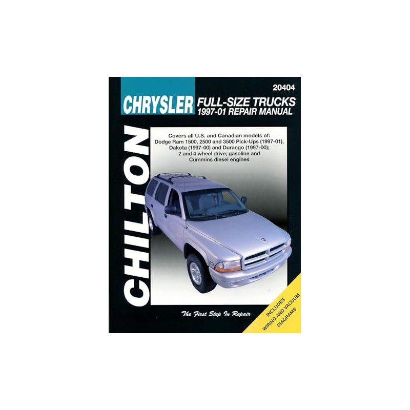 Chilton Chrysler Full-Size Trucks 1997-01 Repair Manual: Covers All U.S.