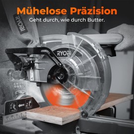 BAUBECK Saw Blade 216 x 30 2.4 mm Fine Cut in Wood and Aluminium, 60 Teeth for Crosscut and Table Saws, such as Metabo KGS 216M, Bosch GTS 635-216, GCM 8 SJL Compatible, Circular Saw Blade 216, Chop