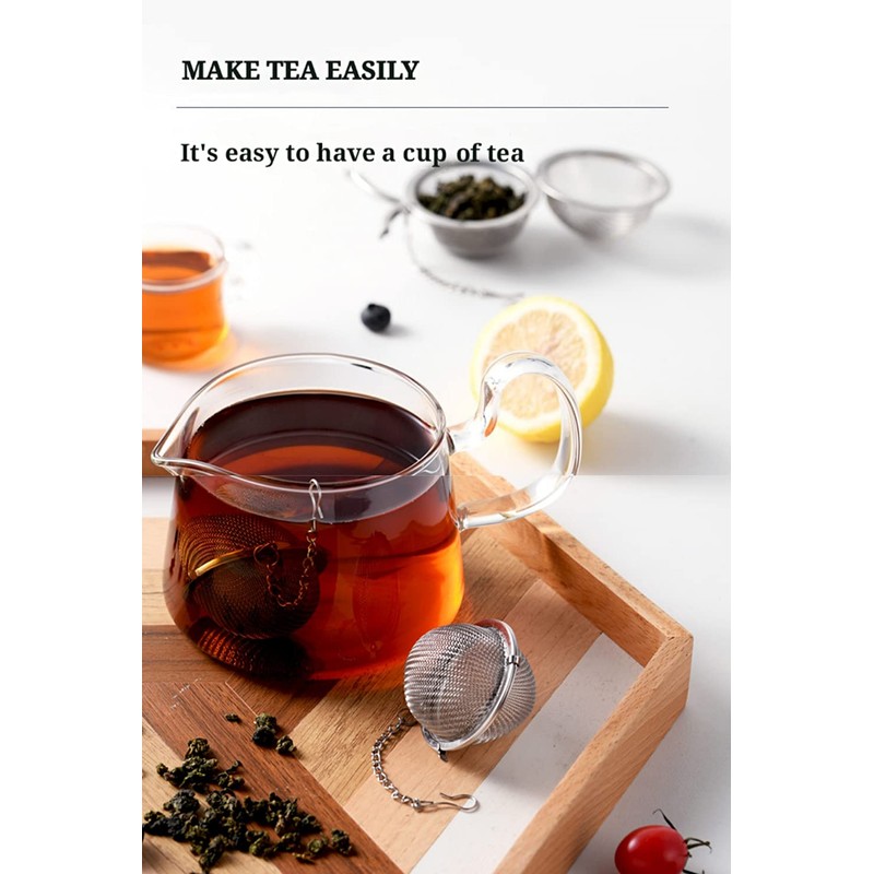 RoserRose Set of 3 Tea Filters, Stainless Steel, 4.5 cm
